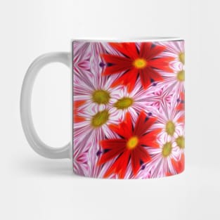 Beautiful Red Aster Patterns Mug